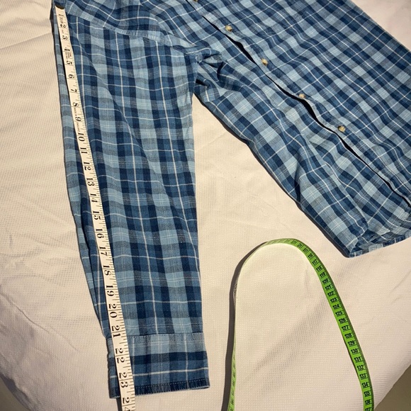 The original cascade blue jeans plaid shirt M - Picture 11 of 16